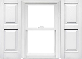 1 Pair of Mid America Raised Panel Vinyl Shutters 14.75in Width (59&quot; L) ... - $1,480.38 MXN