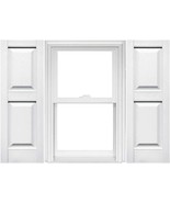1 Pair of Mid America Raised Panel Vinyl Shutters 14.75in Width (59&quot; L) ... - $79.19