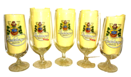 5 1973 Radeberger Dresden Radeberg 100 Years Brewery East German Beer Glasses - £23.80 GBP