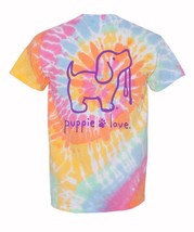 Puppie Love Dog Tie Dye Short Sleeve Youth T-Shirt - NEW Fast Free Ship - $19.95