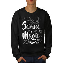 Wellcoda Science Magic Work Mens Sweatshirt, Funny Casual Pullover Jumper - £24.11 GBP+