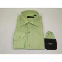 Men's Shirt Hankie CASILA Turkey Cotton Blend Long Sleeves 501770-18 Solid Green image 5