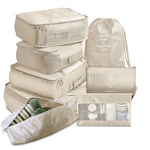 6/8 Pcs Set Travel Organizer Storage Bags Suitcase Packing Set Storage Cases Por - £42.91 GBP