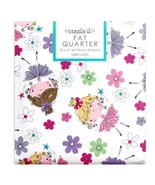 Create It Fat Quarter Fabric, 18 x 21 inches, Ballerina With White Backg... - $4.49
