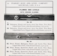 1900 Stanley Tools Plumbs And Levels Advertisement Victorian Wood Engrav... - $372.61 MXN