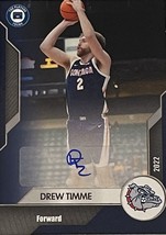 Drew Timme 15/25 AUTO 2022 Campus Collection Players Trunk Card Gonzaga Bulldogs - £40.30 GBP
