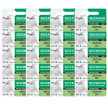 Seizaiken 361 SR721W 1.55V 0%Hg Silver Oxide Watch Battery (20 Batteries) - $16.59