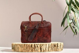 Sale 60% off , Leather messenger Bag, Laptop Bag , Cross body bag , Shou... - £141.54 GBP