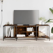 TV Cabinet Smoked Oak 153x37x50 cm Engineered Wood - £52.67 GBP