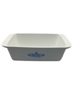 Vintage Corning Ware Loaf Pan 9&quot; x 5&quot; x 3&quot; Blue Cornflower 2 Quart P-315-B - $32.57 CAD
