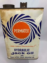 Vintage Permatex Hydraulic Jack Oil Can One Gallon 1966 Brooklyn NY - £31.60 GBP