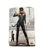 Dreamgirl Cat Fight Costume – XL Black Metallic Jumpsuit w/ Tail & Whip (No Mask - $20.40