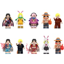 10pcs One Piece Ace Boa Hancock Vinsmoke Reiju Sanji Carrot Minifigures Set - £20.77 GBP
