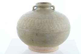 Large 15th Century Thai Sawankhalok Celadon Jar 2 - $400.21