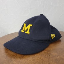 Michigan Wolverines Hat 7.5 Blue Yellow New Era 59Fifty Fitted Embroidered Cap - $22.20