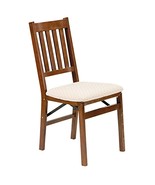 MECO STAKMORE Arts and Craft Folding Chair Fruitwood Finish, Set of 2 - £117.15 GBP