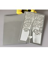 50pcs Metalic Silver laser cut Wedding Invitation,custom Laser Cut Weddi... - €50,33 EUR
