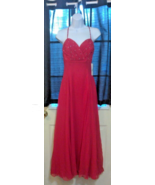 New Vintage Party Time Size 6  100% Silk Rasberry Evening Gown - €66,40 EUR