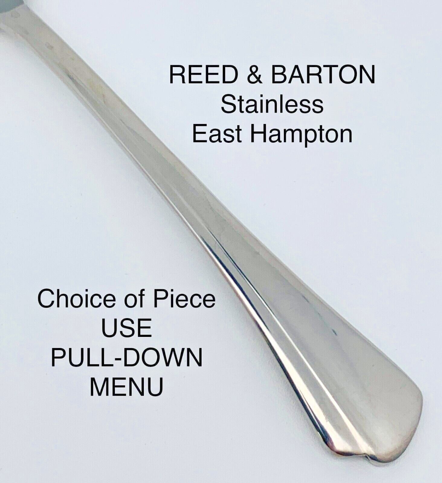 EAST HAMPTON Stainless REED & BARTON *Choice of Piece* Glossy China (INV22-977) - £5.26 GBP - £12.12 GBP