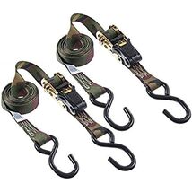 KEEPER – 1” x 12' Camo Ratchet Tie-Down with S Hooks, 2 Pack - 500 lbs. ... - $27.52