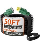 Nema L14-30P/L14-30R 10 Gauge Stw 125/250V Twist Lock Generator Cord Hea... - $2,003.10 MXN