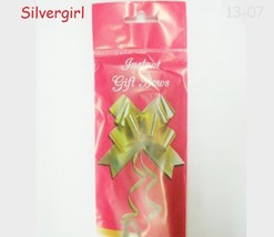(20) 10 Mini and 10 Full Pull bows For Gifts Gold Red Green - £8.00 GBP