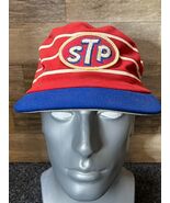 Vintage New Era Custom STP Racing Snapback Pillbox Hat Red w/ White Stripes - $166.15 CAD