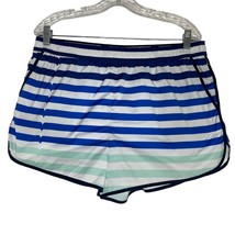 Hunter Blue Green Striped Pull On 2&quot; Shorts Size XL Women’s - €13,22 EUR