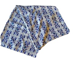Womens Aztec Design Wrap Shawl Lightweight Blue White Pink 70 x 42 - $9.63