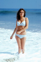 Jacqueline Bisset romping in surf in white bikini 18x24 Poster - $23.99