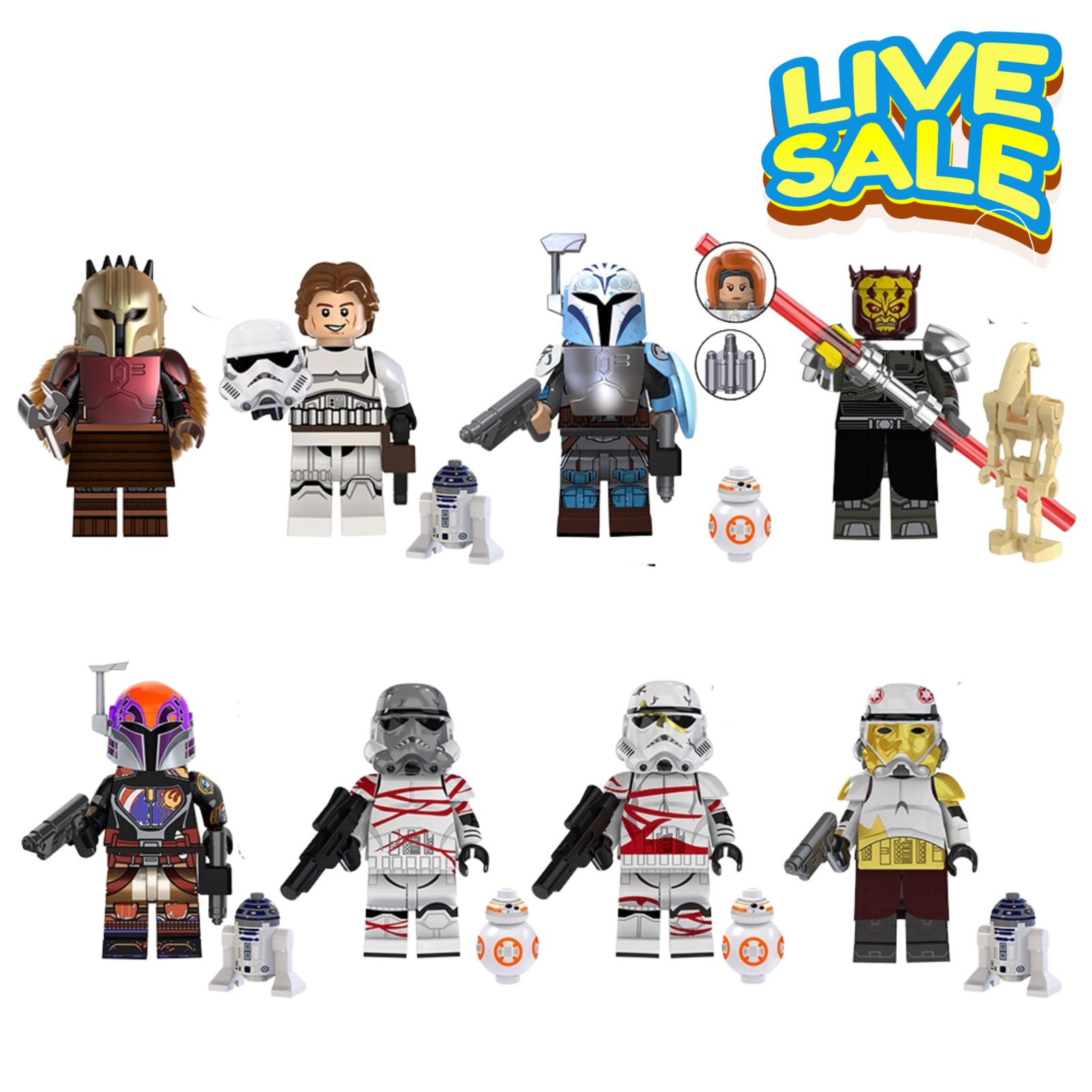 8 Pcs Star Wars Serries Sabine Wren Bo Katan and similar items