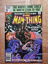 The Man-Thing #6 Marvel Comics September 1980 - $2.84
