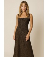Lillie Rubin Carmen Marc Valvo Collection Brown Beaded Evening Gown Dres... - $5,284.19 MXN