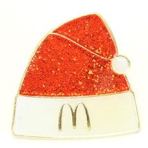 McDonald&#39;s Santa Hat 2009 Lapel Hat Pin Crew Employee 1&quot; x 1&quot;  Christmas - $9.79