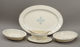 Lenox Charmaine Gravy With Underplate ,   2 Vegetable Bowls , XL Serving Platter - $136.99