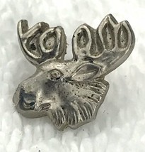 Moose Sterling Silver Pin Vintage By Leavens Hunting Lodge Award Fraternal Order - £10.16 GBP