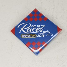 Breyerfest 2018 Off To The Races Button Pin - £14.14 GBP