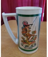 Vintage Thermo Serv Coffee Mug  Fishing Bassman Troutman. 1976? - $19.04 CAD