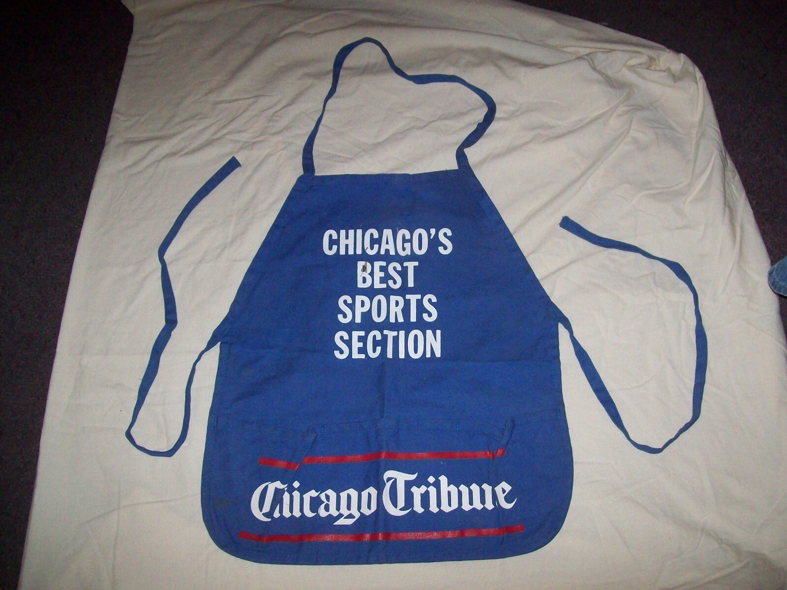 Vintage Chicago Tribune Newspaper Best Sports Section Seller Vendor Apro... - $49.49