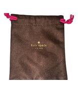 Kate Spade Mini Dust Gift Bag Jewelry Storage Brown Gold Pink 5.75&quot; x 4.75” - $163.74 MXN