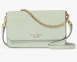 Kate Spade Madison Flap Crossbody Bag Mint Green Leather Chain Purse KC5... - $89.09