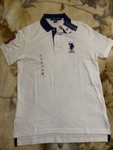 U.S. Polo Assn. Men T-Shirt Polo, Men Clothing Fashion T-shirt White/blue - £26.29 GBP