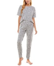 Roudelain Womens Brushed Butter Knit Short Sleeve and Jogger Pajama Set,M - £27.40 GBP