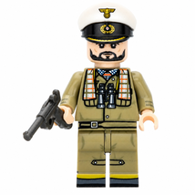 WWII German U Boat Commander Custom 1pc Minifigure - $3.99