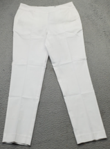 Greg Norman Golf Performance Pants Women 4 White Rayon Slim Straight Leg... - $29.41