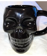 Black Skull  Coffee Cocoa Mug  Autumn Fall Halloween - $200.97 MXN