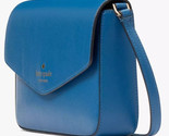 Kate Spade Sadie Envelope Crossbody Bag Dark Blue Leather K7378 Purse NW... - $89.09