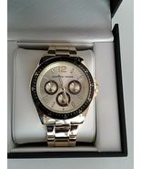 Goldtone Bracelet Watch Wrist Watch Fold-over Clasp Gift Water Resistant NEW GB