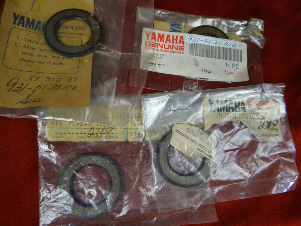 4 Yamaha Seals, NOS 1982-23 Many Models, 93101-25127, 93101-25106 - $16.95