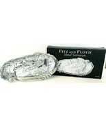 Fitz and Floyd Serveware Bread Tray With COA Metal 12&quot; x 6&quot; Floral Motif... - $12.99